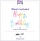 HOUSE OF PARTY Happy Birthday Banner | Cursive Birthday Sign for Party Decor, Backdrop